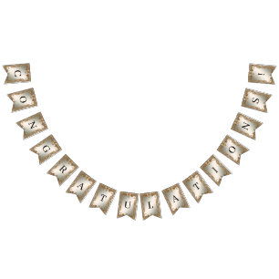 Goud  Lijst Bunting Flag Vlaggetjes