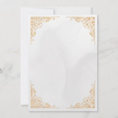 Goud Lijst  Crème Islamitisch Aqiqa Aqeeqa Baby Kaart (Achterkant)