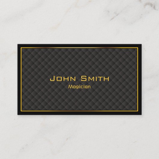 Goud Lijst Diamond Grids Magician Visitekaartje (Voorkant)
