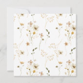 Goud Lijst Dichtheid Gedroogde wilde bloempjes Kaart (Achterkant)