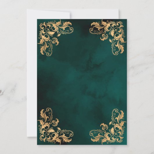 Goud Lijst Donkergroen Islamitisch Aqiqa Aqeeqa Ba Kaart (Achterkant)