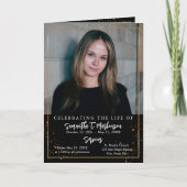 Goud Lijst Eenvoudig, gespeculeerd begrafenis Programma (Voorkant)