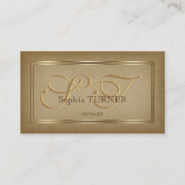  Goud Lijst - Eigen monogram papier Visitekaartje