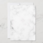 Goud Lijst en bloemen bruiloft Kaart (Achterkant)