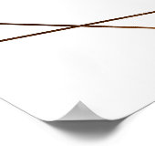 Goud Lijst Eucalyptus Weddenschap Poster (Hoek)