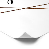 Goud Lijst Eucalyptus Weddenschap Poster (Hoek)