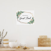 Goud Lijst Eucalyptus Weddenschap Poster (Keuken)