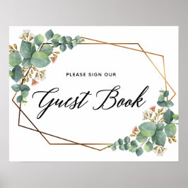 Goud Lijst Eucalyptus Weddenschap Poster
