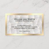 Goud Lijst | Geometrisch | qr-streepjescode Visitekaartje (Achterkant)