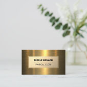 Goud Lijst | Goud metaal Visitekaartje (Staand voorkant)