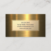 Goud Lijst | Goud metaal Visitekaartje (Achterkant)