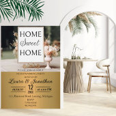 Goud Lijst Goud Metallic Housewarming Party Kaart