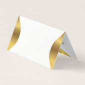 Goud lijst grens wit visitekaartje (Achterkant)