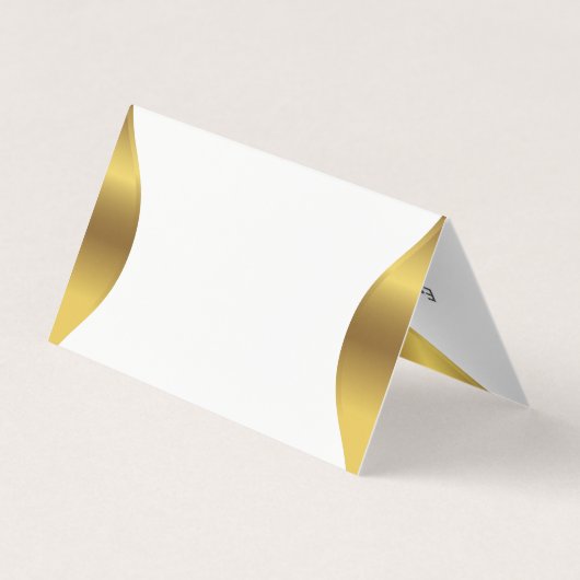 Goud lijst grens wit visitekaartje (Achterkant)