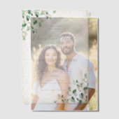 Goud Lijst Groen Nuestra Boda Spaans Bruiloft Vellum Uitnodigingen (Offset (Koppel))