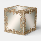 Goud  Lijst gunstbox Bedankdoosjes (Achterkant)