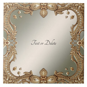 Goud  Lijst Keramische Tegel Tegeltje