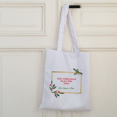 Goud lijst Kerst Canvas tas