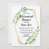 Goud Lijst laat Uittredingspartij in ruste uitnodi Kaart (Voorkant)