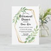 Goud Lijst laat Uittredingspartij in ruste uitnodi Kaart (Staand voorkant)