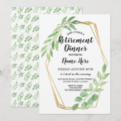 Goud Lijst laat Uittredingspartij in ruste uitnodi Kaart (Voorkant / Achterkant)