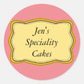 Goud Lijst Label Design (Voorkant)