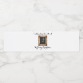 Goud Lijst Memorial Water Flacelabel Waterfles Etiket (Enkel label)