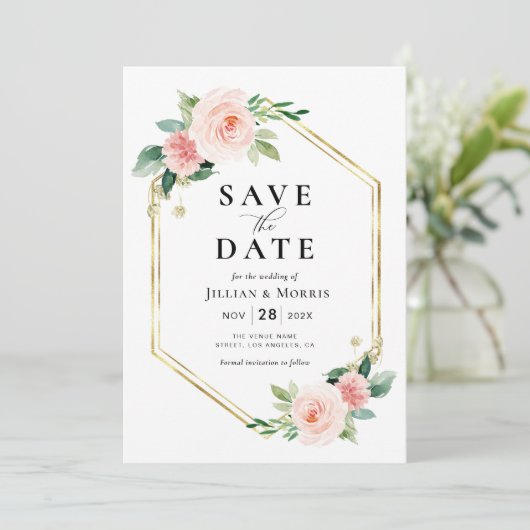 goud lijst met uitzondering van de datum van uitno kaart (Staand voorkant)