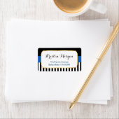 Goud Lijst met zwarte marinestrepen Etiket (Insitu)