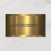 Goud Lijst | Modern Goud Metallic Visitekaartje (Achterkant)