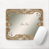 Goud  Lijst Mousepad Muismat (Met muis)