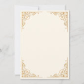 Goud Lijst  Nuestra Boda Spaans Bruiloft Kaart (Achterkant)