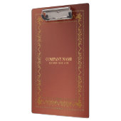 Goud  lijst op bruin klembord (Links)