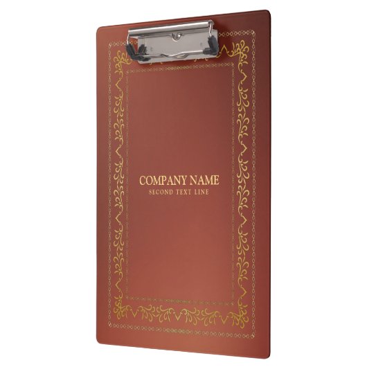 Goud  lijst op bruin klembord (Links)