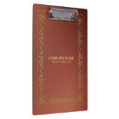 Goud  lijst op bruin klembord (Rechts)