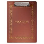 Goud  lijst op bruin klembord (Voorkant)