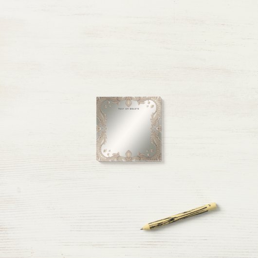 Goud  Lijst Post it Notes (Op bureau)