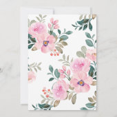 Goud Lijst Roze Bloemen Islamitisch Aqiqa Aqeeqa B Kaart (Achterkant)