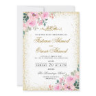 Goud Lijst Roze Floral islamitische bruiloft