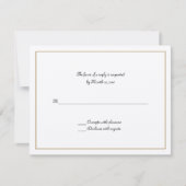 Goud Lijst RSVP Kaartje (Voorkant)