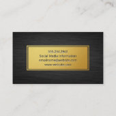 Goud Lijst | Slank metaal Visitekaartje (Achterkant)