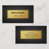 Goud Lijst | Slank metaal Visitekaartje (Voorkant / Achterkant)