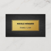 Goud Lijst | Slank metaal Visitekaartje (Voorkant)