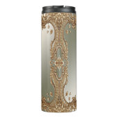 Goud  Lijst Thermische Tumbler Thermosbeker (Achterkant)