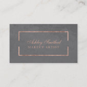 Goud lijst van fijn roos visitekaartje (Voorkant)