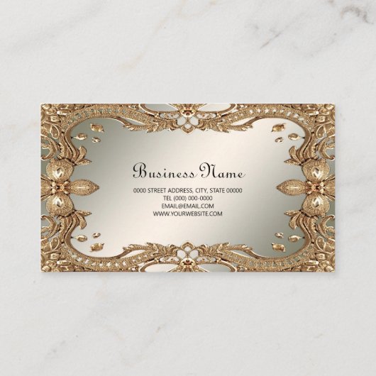 Goud Lijst Visitekaartje (Achterkant)