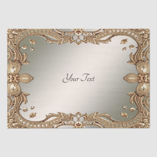 Goud Lijst Weefselpapier Tissuepapier (Voorkant)