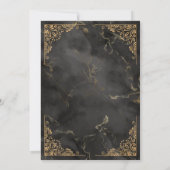 Goud Lijst Zwart Marmer Islamitisch Aqiqa Aqeeqa B Kaart (Achterkant)