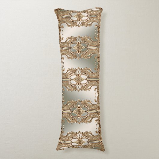 Goud  Lijsten Body Pillow Lichaamskussen (Voorkant Verticaal)