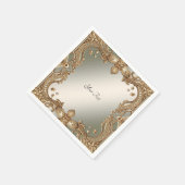 Goud Lijsten servetten (Hoek)